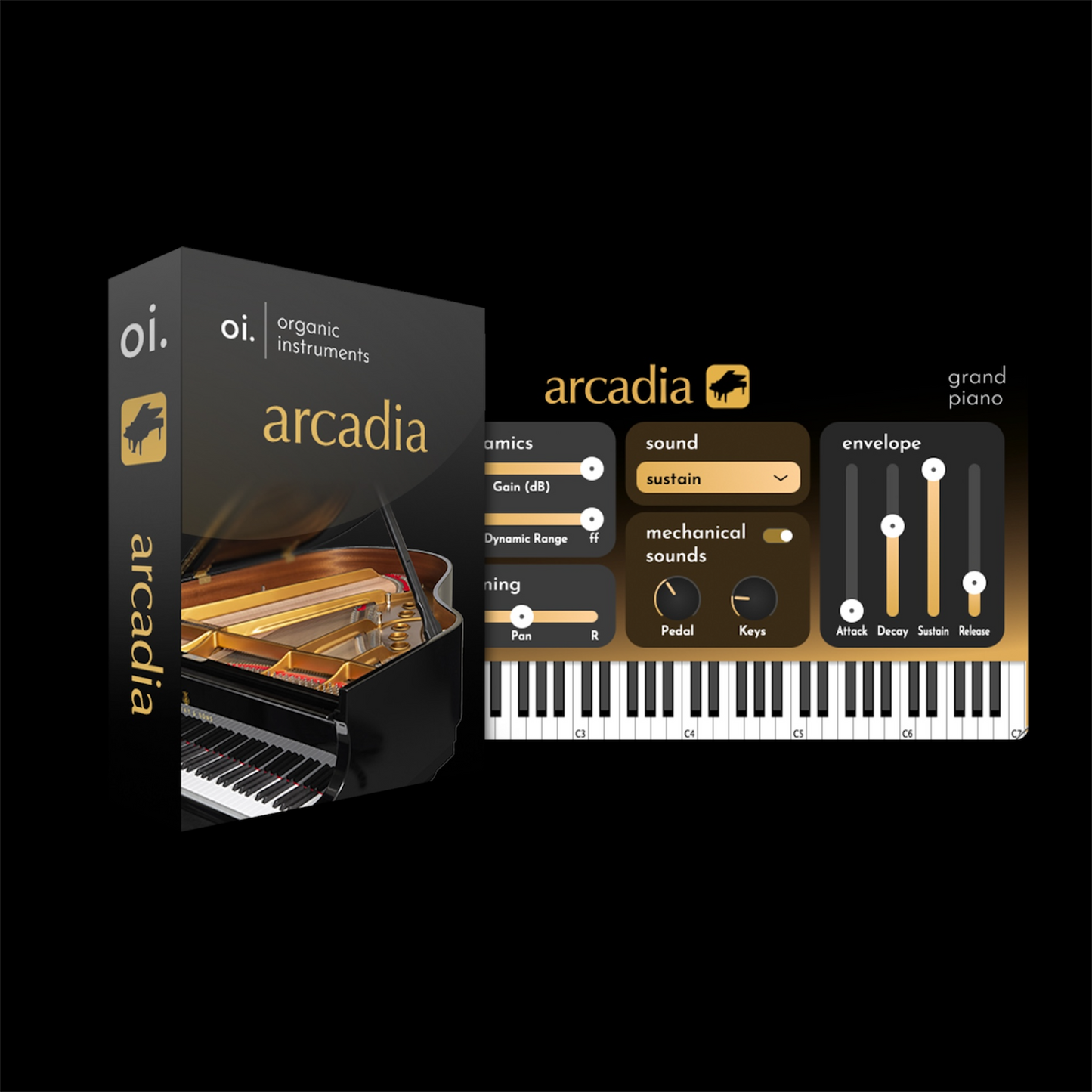 arcadia: grand piano