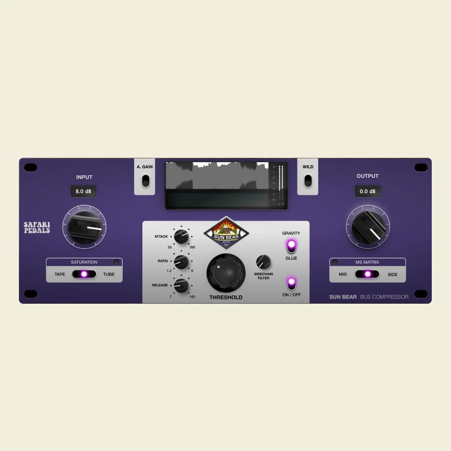 Sun Bear - Mastering Grade bus compressor - hiroaudio.com
